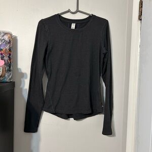 Maika Charcoal Long Sleeve Top